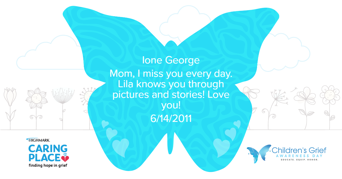 Butterfly Dedicated To Ione George Illuminating Hope